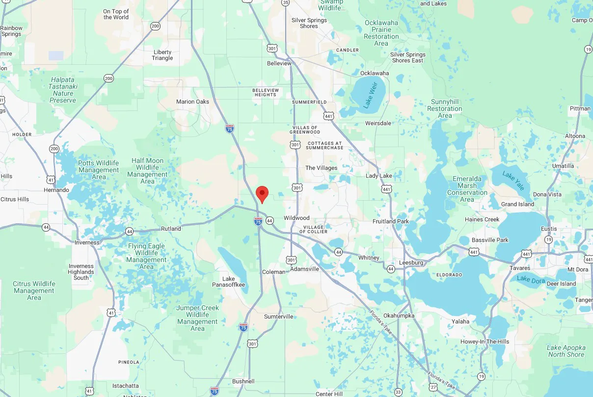 map of Wildwood FL
